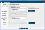 Setting of the SMTP connection